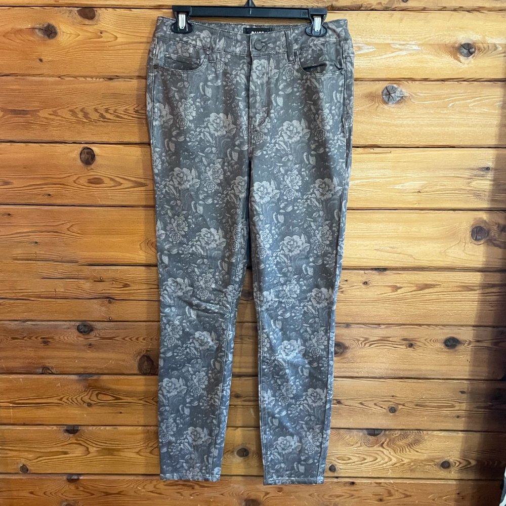 PAIGE Hoxton Ultra Skinny jeans Size 29 Gray floral